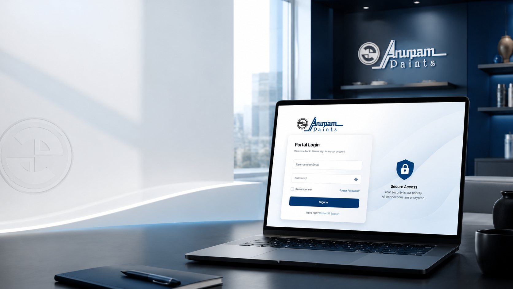 Anupam Paints secure portal login