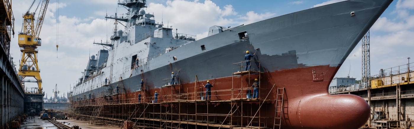 Naval vessel coating